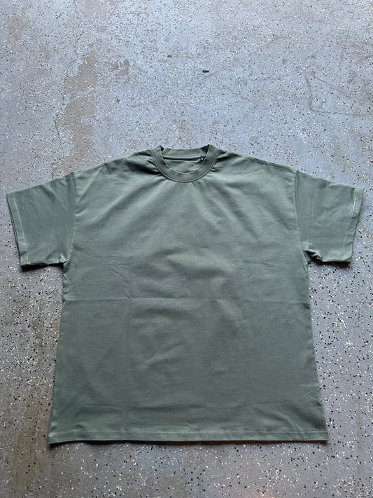 full front product image, green t shirt