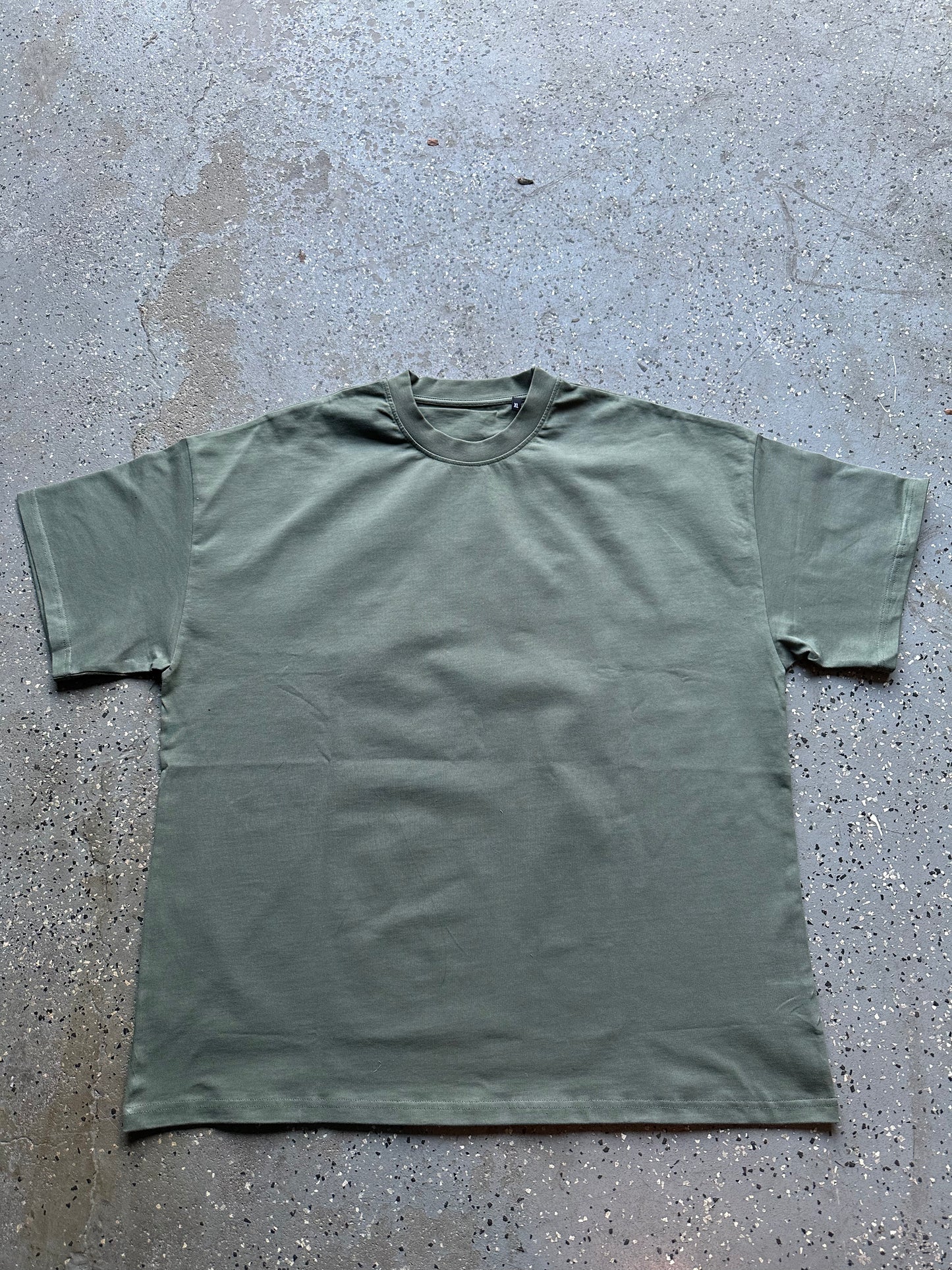 full front product image, green t shirt